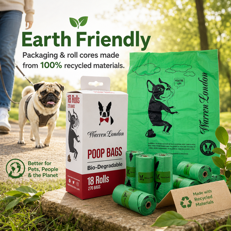 Warren London Warren London Dog Poop Bags Pet Supplies White Smoke 18 Rolls - 270 Bags,8 Rolls - 120 Bags