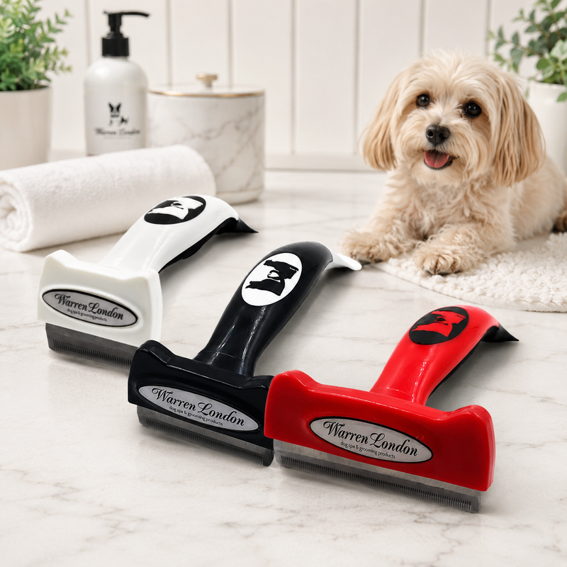 Warren London Warren London Long Hair Deshedding Brush Leashes, Collars & Accessories Lavender Small 1.75" Brush (up to 25 lbs),Medium 2.5" Brush (25 - 50 lbs),Large 4" Brush (40+ lbs)