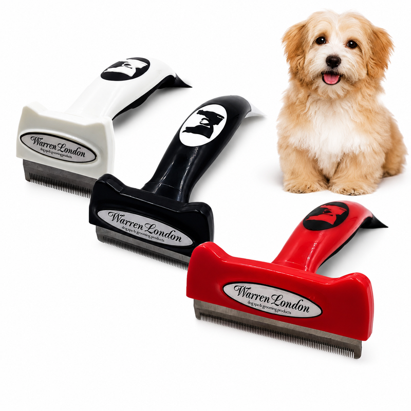 Warren London Warren London Long Hair Deshedding Brush Leashes, Collars & Accessories White Smoke Small 1.75" Brush (up to 25 lbs),Medium 2.5" Brush (25 - 50 lbs),Large 4" Brush (40+ lbs)