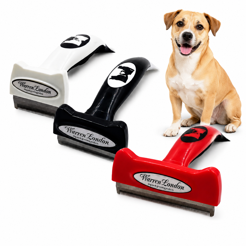 Warren London Warren London Short Hair Deshedding Brush Leashes, Collars & Accessories White Smoke Small 1.75" Brush (up to 25 lbs),Medium 2.5" Brush (25 - 50 lbs),Large 4" Brush (40+ lbs)