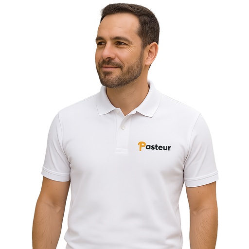 Pasteur Pharmacy Pasteur Polo Shirt – White t-shirt White Smoke S,M,L,XL