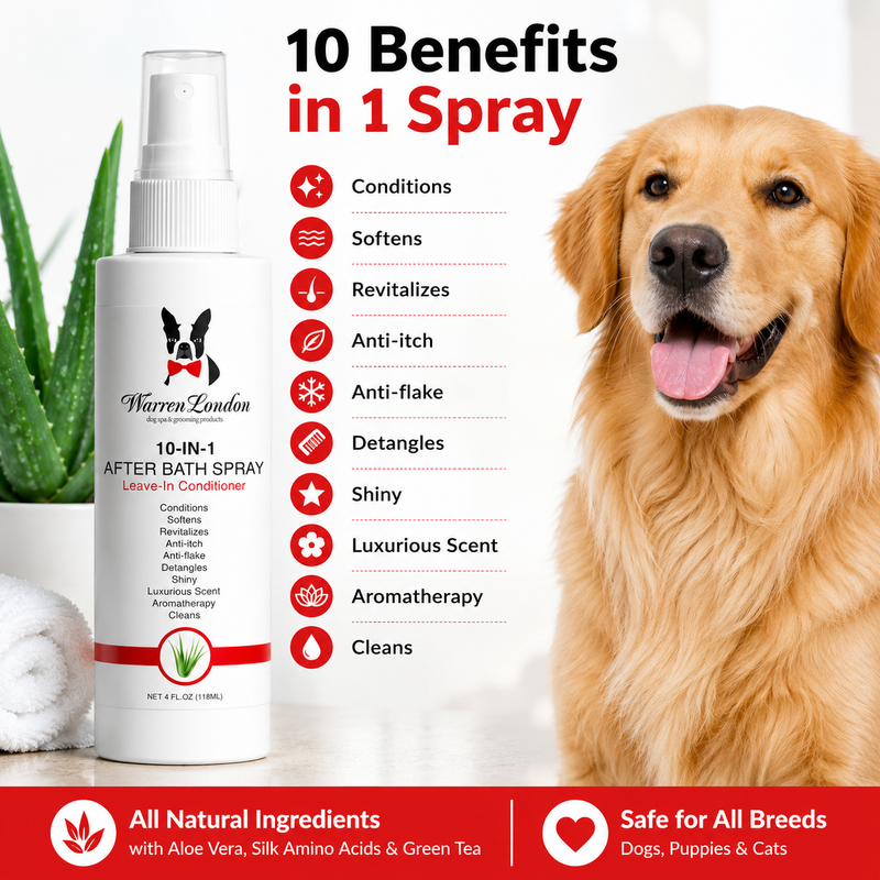 Warren London 10-In-1 Leave-In Conditioner and Detangling Spray Spa Product White Smoke 4 Oz,16 Oz