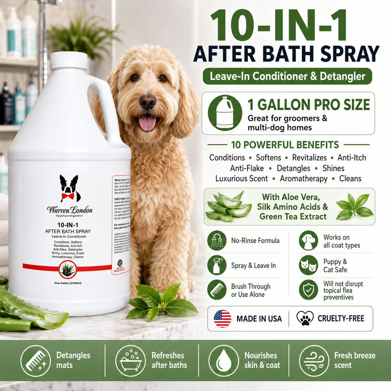 Warren London 10-In-1 After Bath Spray - Professional Size Spa Product White Smoke 16 Oz,1 Gallon