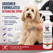 Warren London Dog De-matting and Detangler Spray - Leave-In Conditioner Spa Product Lavender
