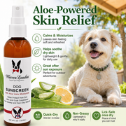Warren London Dog Sunscreen With Aloe Vera Moisturizer Spa Product White Smoke