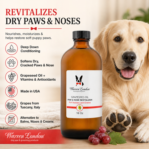 Warren London Grapeseed Oil Paw and Nose Revitalizer - Professional Size Spa Product Seashell