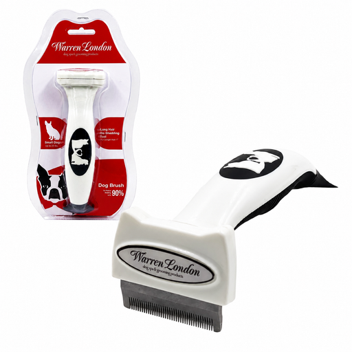 Warren London Warren London Long Hair Deshedding Brush Leashes, Collars & Accessories White Smoke Small 1.75" Brush (up to 25 lbs)