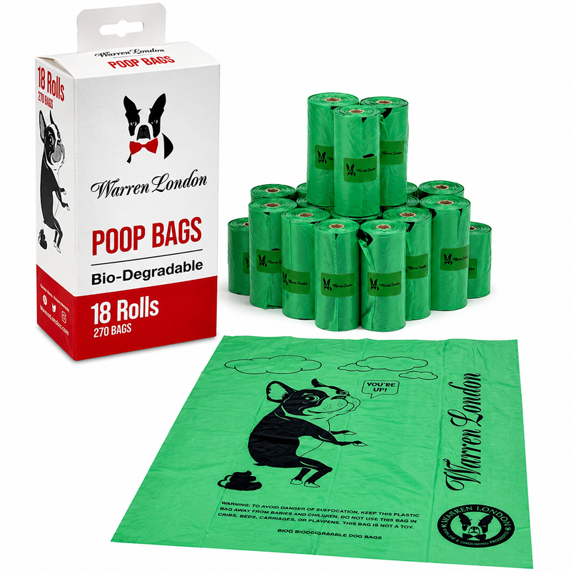 Warren London Warren London Dog Poop Bags Pet Supplies White Smoke 18 Rolls - 270 Bags