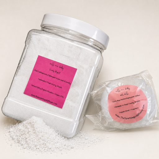 Sparkling Wildflower LLC. Laundry Collection Laundry Lavender Call Me Daddy / Detergent,Call Me Daddy / Fabric Softener,Call Me Daddy / Linen Freshener,Call Me Daddy / Organic Wool Ball,Cashmere Cotton / Detergent,Cashmere Cotton / Fabric Softener,Cashmere Cotton / Linen Freshener,Cashmere Cotton / Organic Wool Ball