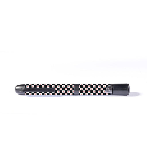 Peelz Checkered Hearts InPen - Smart Insulin Pen Peelz/Stickers Dim Gray