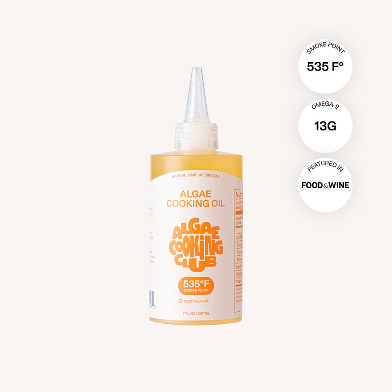 Algae Cooking Club Algae Cooking Oil (Chef Bottle) Oil White Smoke Squeeze Only