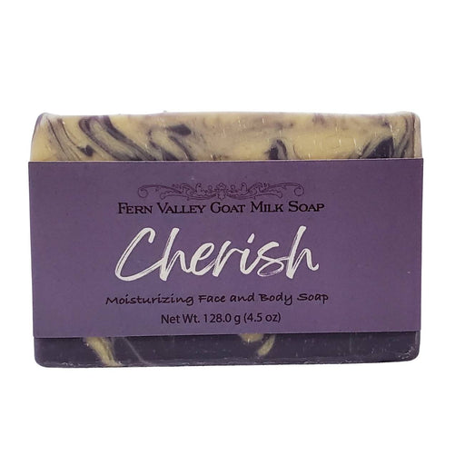 Fern Valley Soap Natural Goat Milk Soap | Cherish - Delightful Sheer Floral Scent Goat Milk Soap Dim Gray
