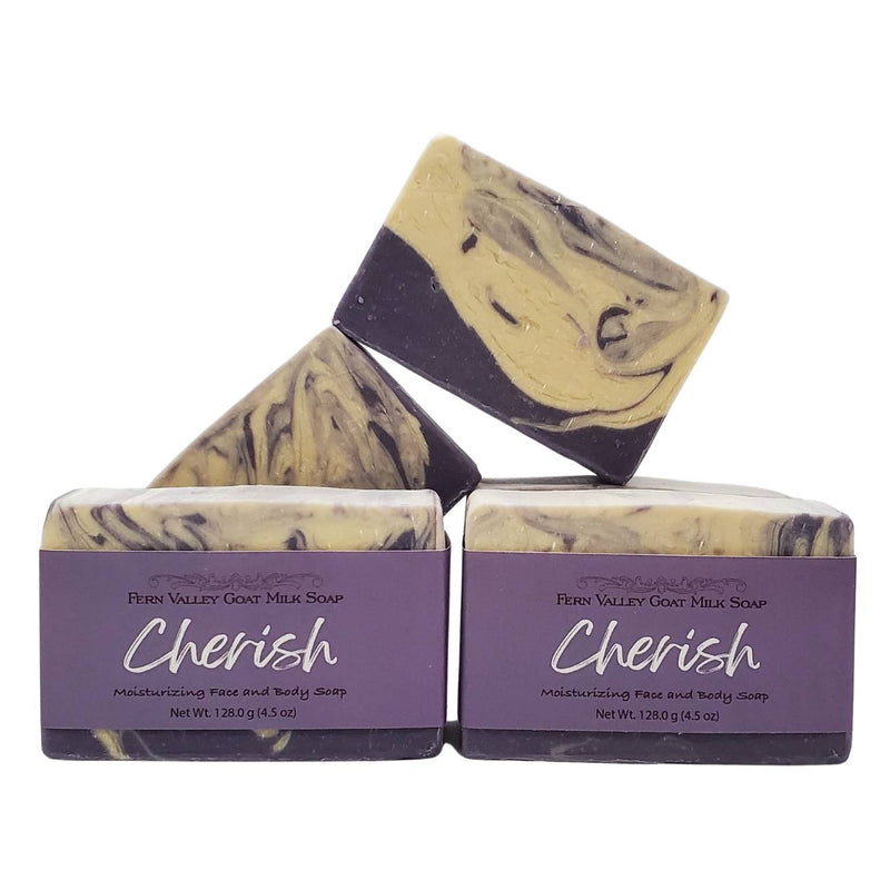 Fern Valley Soap Natural Goat Milk Soap | Cherish - Delightful Sheer Floral Scent Goat Milk Soap White Smoke