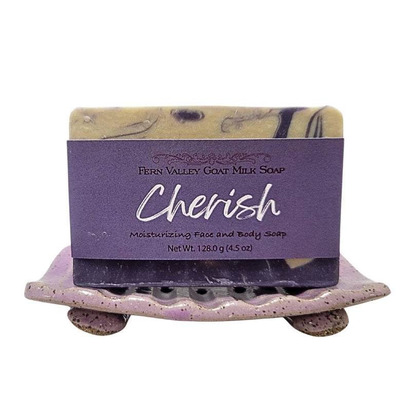 Fern Valley Soap Natural Goat Milk Soap | Cherish - Delightful Sheer Floral Scent Goat Milk Soap White Smoke