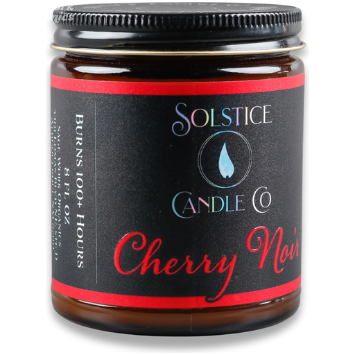 SageWork Organics Cherry Noir Candle Scented Candles Dark Slate Gray 8oz