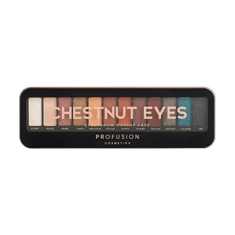 Profusion Cosmetics Eyeshadow Case Eyes Tan Nude Eyes Case,Amber Eyes Case,Chestnut Eyes Case,Amethyst Eyes Case