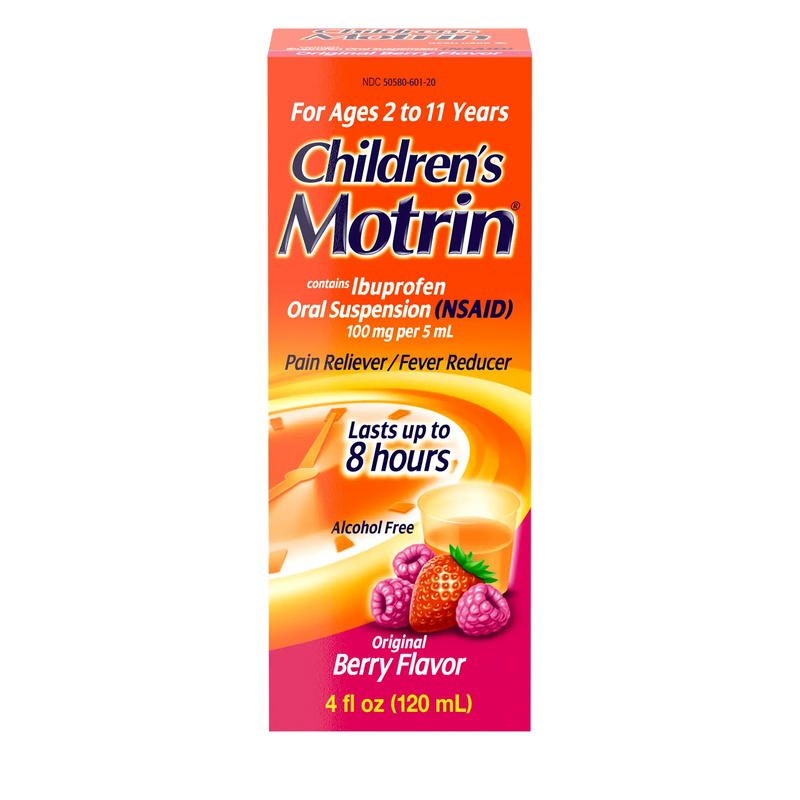 Motrin Motrin Chd Ss 100Mg/5Ml 120Ml Inp Medicine & Drugs Orange Red