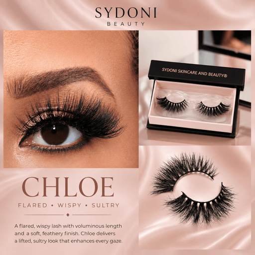 Sydoni Skincare and Beauty SYDONI "CHLOE" LUXURY MINK LASHES –Flared, Wispy, Sultry Mink Lashes Wheat
