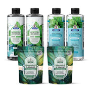 Garner's Garden 2 Pack Oral Care Package | Trio | H2O2 | Fluoride Free Packages White Smoke 2 x 16oz Reduced Peppermint Mouthwash & Oxy Pulling / 2 x 2oz Mother of Pearl Tooth Powder