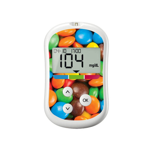 Peelz Chocolate Candies for OneTouch Verio Flex Glucometer Peelz/Stickers White Smoke