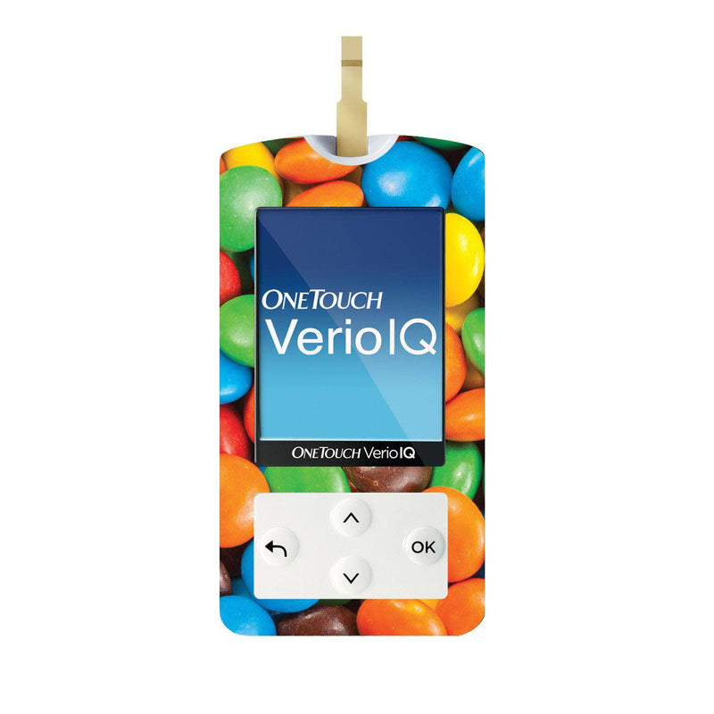Peelz Chocolate Candies for OneTouch Verio IQ Glucometer Peelz/Stickers White Smoke