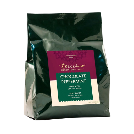 Teeccino Chocolate Peppermint Chicory Herbal Coffee Herbal Coffee Black 5lb ground