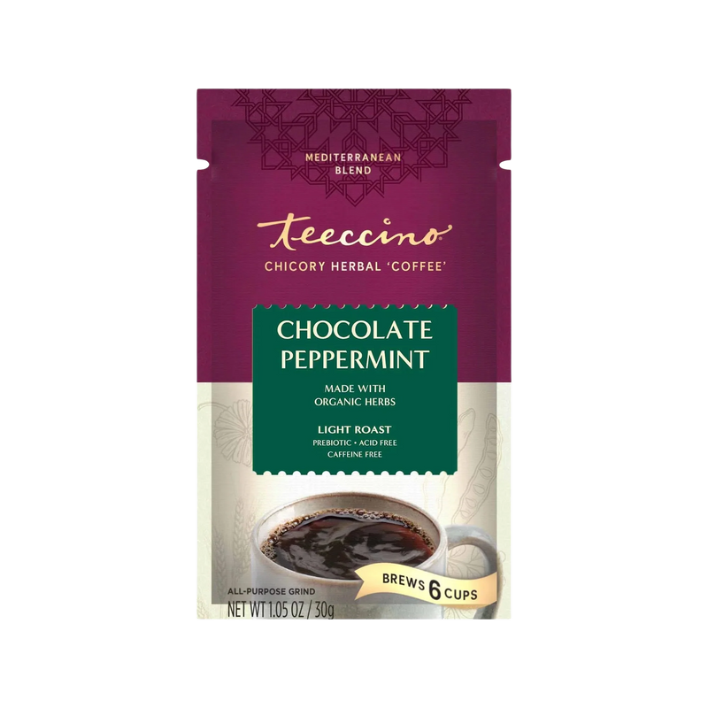Teeccino Chocolate Peppermint Chicory Herbal Coffee Herbal Coffee Dark Slate Gray Trial Size