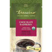 Teeccino Chocolate Raspberry Chicory Herbal Coffee Herbal Coffee Dark Olive Green Trial Size