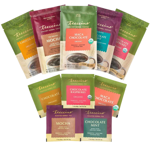 Teeccino Chocolate Blends Sampler Coffee + Tea Samplers Black Free Shipping
