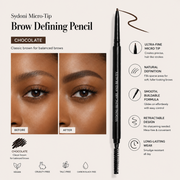 Sydoni Skincare and Beauty SYDONI MICRO-TIP BROW DEFINING PENCIL | Precise Natural Brows Brow Pencil Misty Rose Chocolate - Suggested for medium brown to dark brown hair