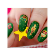 UberChic Beauty Happy Christmas, (Christmas-04) Stamping Plate Rosy Brown