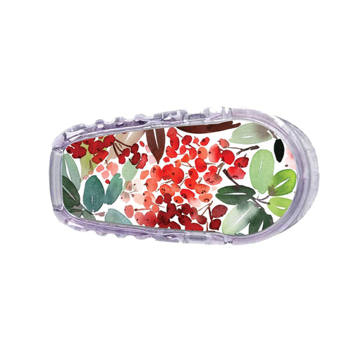 Peelz Christmas Berries Sticker Designed for the DEXCOM Transmitter Peelz/Stickers White Smoke G6
