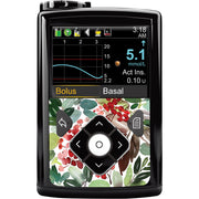 Peelz Christmas Berries Sticker for Medtronic MiniMed 770G & 780G Peelz/Stickers Black Whole System Peelz (front back + clip)