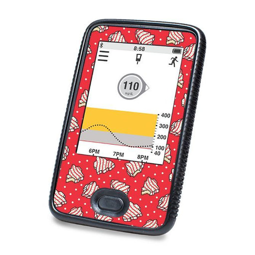 Peelz Christmas Cakes DEXCOM G6 Touchscreen Receiver Peelz/Stickers White Smoke