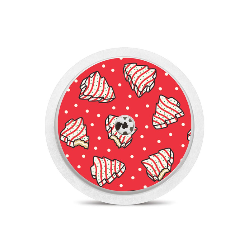 Peelz Christmas Cakes Freestyle Libre 2 Peelz/Stickers White Smoke Sensor Only