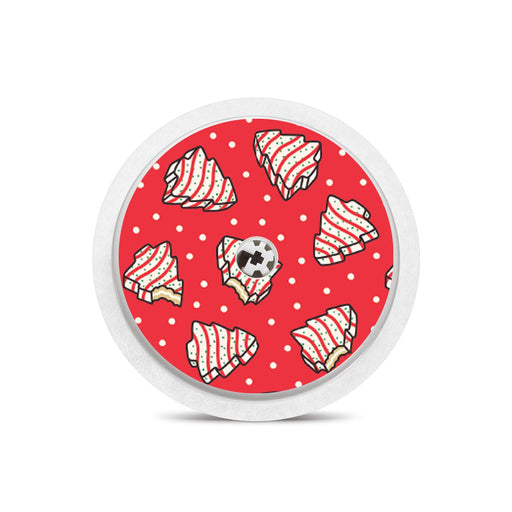 Peelz Christmas Cakes Freestyle Libre 2 Peelz/Stickers White Smoke Sensor Only