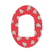 Peelz Christmas Cakes Pod Patch Tape - Pump Peelz Patch Medical Tape White Smoke 1-Pack Omnipod Tape