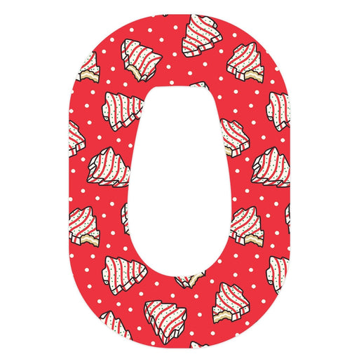 Peelz Christmas Cakes Dexcom G6 Patch Tape - Pump Peelz Patch Medical Tape White Smoke 1-Pack Dexcom G6 Tape