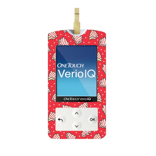 Peelz Christmas Cakes for OneTouch Verio IQ Glucometer Peelz/Stickers White Smoke
