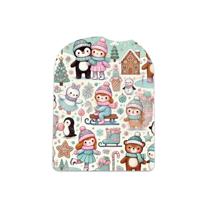 Peelz Christmas Scene Pod Sticker – Pump Peelz Peelz/Stickers White Smoke