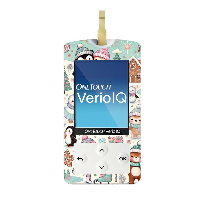 Peelz Christmas Scene Sticker for OneTouch Verio IQ Glucometer Peelz/Stickers White Smoke