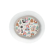 Peelz Christmas Scene Sticker Designed for the DEXCOM G7 and Stelo Transmitter Peelz/Stickers White Smoke 4-pack (Set of 4 Stickers)