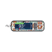 Peelz Christmas Scene Sticker for Bayer Contour Next Glucometer Peelz/Stickers White Smoke