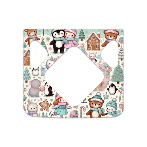 Peelz Christmas Scene Sticker for Medtronic MiniMed 770G & 780G Peelz/Stickers White Smoke Front Peelz
