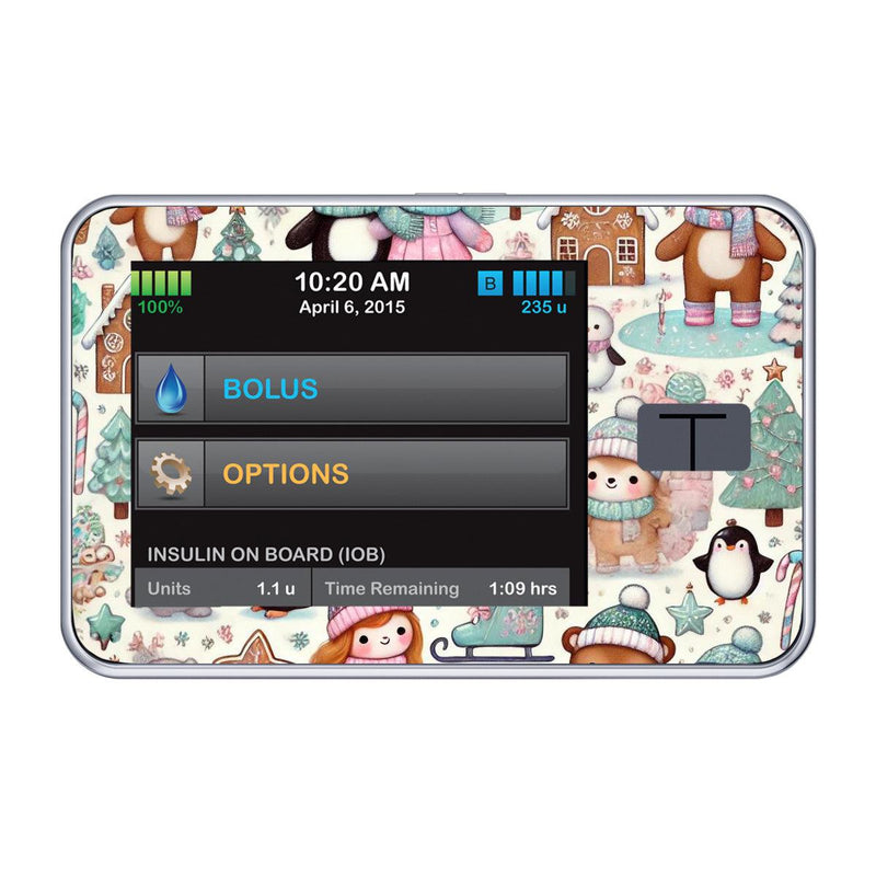 Peelz Christmas Scene Sticker for Tandem t:slim Peelz/Stickers Black