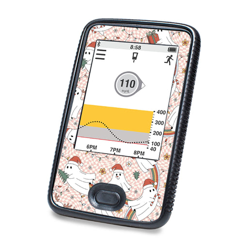 Peelz Christmas Spirits DEXCOM G6 Touchscreen Receiver Peelz/Stickers White Smoke
