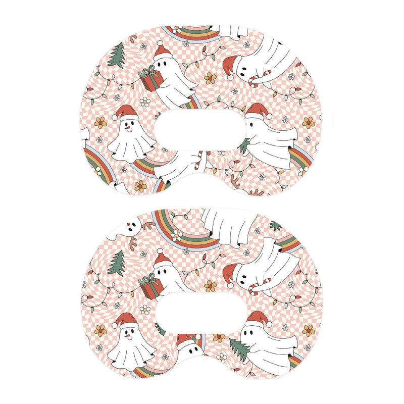 Peelz Christmas Spirits Medtronic Guardian Connect Patch Tape - Pump Peelz Patch Medical Tape White Smoke 1-Pack Medtronic CGM Tape