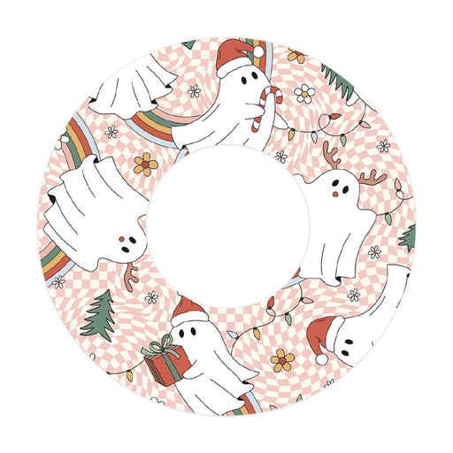 Peelz Christmas Spirits Patch  Tape Designed for the FreeStyle Libre 2 Patch Medical Tape White Smoke 1-Pack Libre