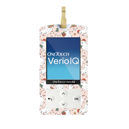 Peelz Christmas Spirits for OneTouch Verio IQ Glucometer Peelz/Stickers White Smoke