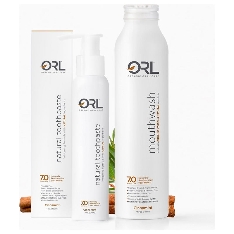 ORL Toothpaste & Mouthwash Bundle Toothpaste White Smoke Fresh Mint,Cinnamint,Bubblegum